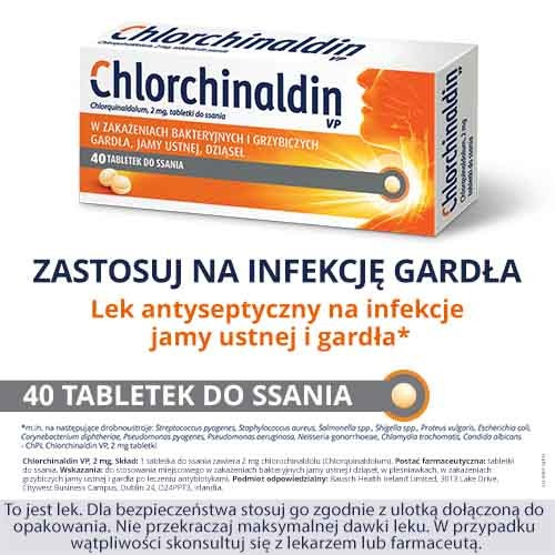 CHLORCHINALDIN VP 2 mg, 40 tabletek do ssania