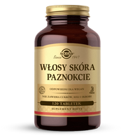 Solgar Włosy Skóra Paznokcie, 120 tabletek