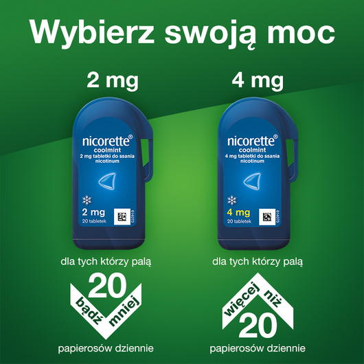 NICORETTE COOLMINT 4 mg x 20 tabletek do ssania