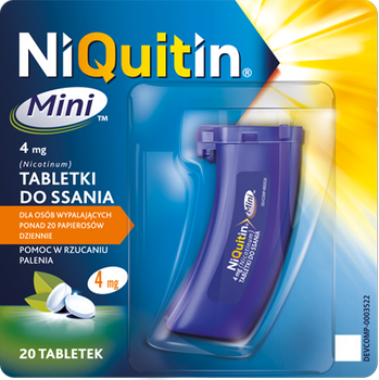 NIQUITIN MINI 4 mg x 20 tabletek do ssania