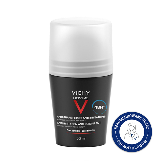 VICHY HOMME Antyperspirant roll-on 48h, 50 ml