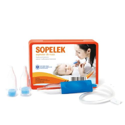 SOPELEK Aspirator do nosa + 3 końcówki