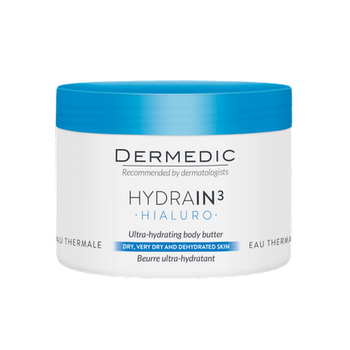 DERMEDIC HYDRAIN 3 HIALURO Masło ultranawadniające, 225 ml