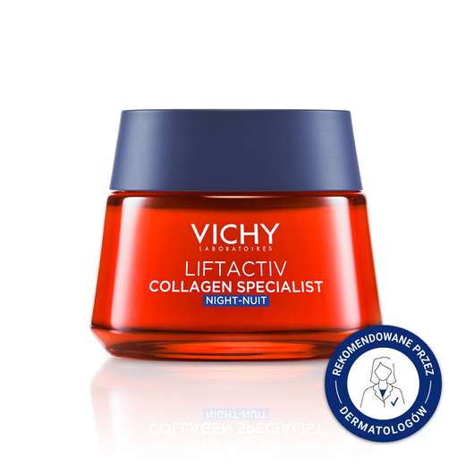 VICHY LiftActiv Collagen Specialist Krem na noc, 50ml DATA WAŻNOŚCI: 02/2026