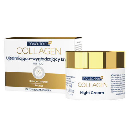 NOVACLEAR COLLAGEN Ujędrniająco-Wygładzający krem na noc, 50ml