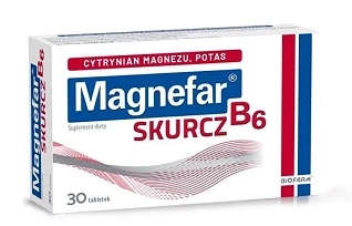 Magnefar B6 Skurcz tabletki powlekane, 30 sztuk