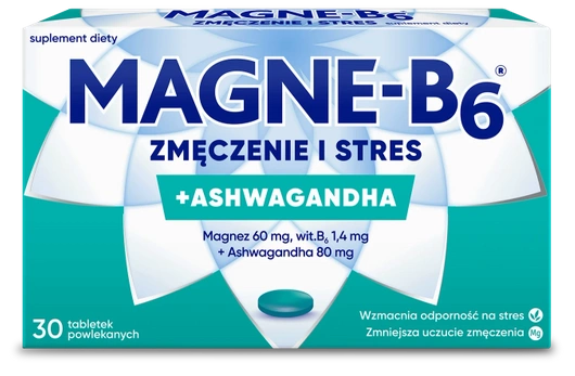 MAGNE B6 Zmęczenie i Stres, 30 tabletek powlekanych