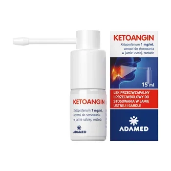 Ketoangin aerozol do stosowania w jamie ustnej roztwór 1mg/15ml