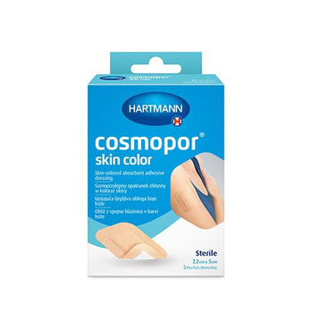 Opatrunek COSMOPOR Skin color 7,2cmx5cm x 5szt