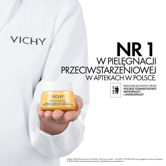 VICHY NEOVADIOL POSTMENOPAUZA Odżywczy Krem na dzień przeciw przebarwieniom SPF50, 50 ml
