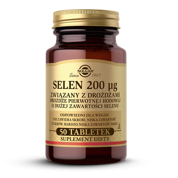 SOLGAR Selen 200 μg, 50 tabletek