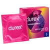 Durex Pleasuremax Prezerwatywy z wypustkami i prążkami, 3 sztuki