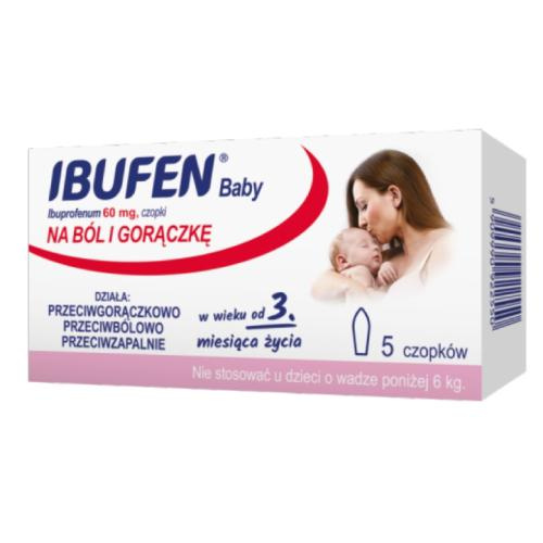 Ibufen Baby 60 mg x 5 czopków