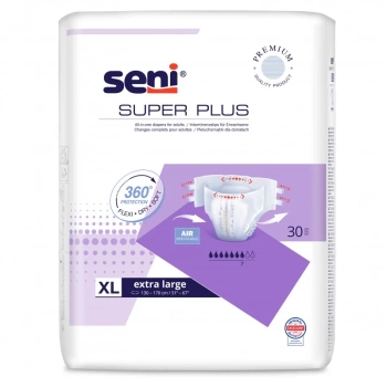 Seni Super Plus XL Pieluchomajtki dla dorosłych, 30 sztuk
