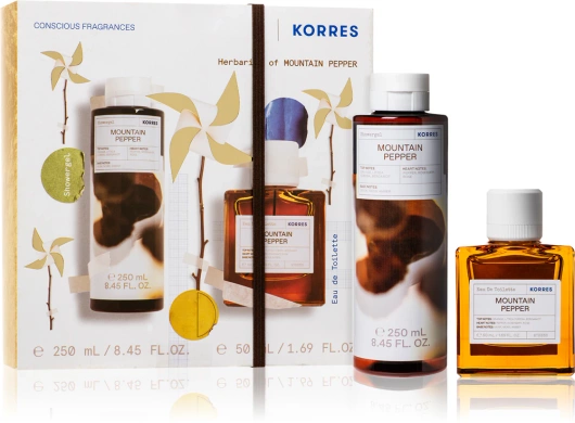 Korres Spread Joy Mountain Pepper Żel pod prysznic + Woda toaletowa