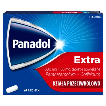 Panadol Extra 500mg + 65mg, 24 tabletek powlekanych