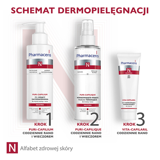 Pharmaceris N Vita-Capilaril Krem nawilżająco-wzmacniający SPF 20 do twarzy, 50 ml