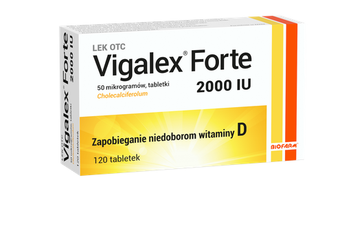 VIGALEX Forte 2000 I.U., 120 tabletek