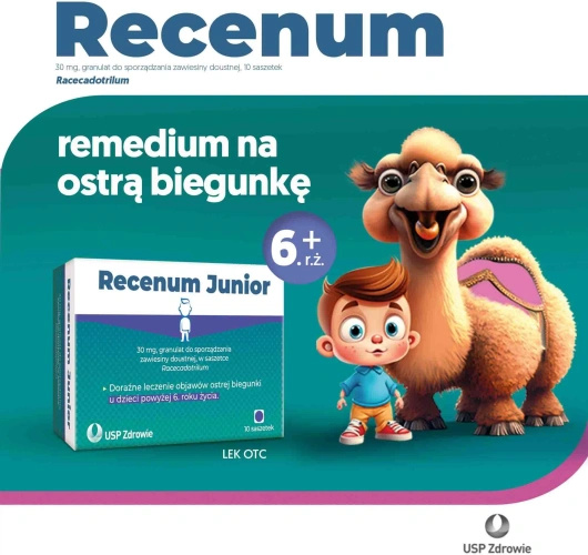 Recenum Junior granulat do sporządzania zawiesiny doustnej 30 mg, 10 saszetek