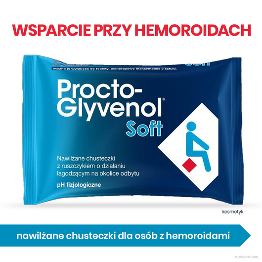 PROCTO-GLYVENOL SOFT nawilżane chusteczki x 30 sztuk