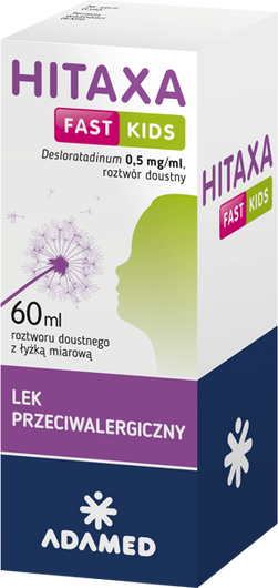 Hitaxa Fast Kids 0,5mg/ml, płyn doustny, 60 ml