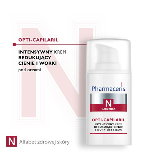 Pharmaceris N Opti-Capilaril Intensywny krem redukujący cienie i worki pod oczami, 15 ml