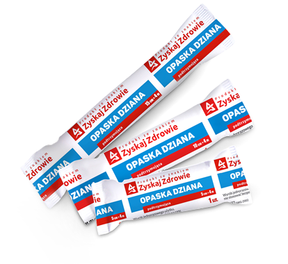 OPASKA DZIANA PODTRZYMUJĄCA 4m x 10cm ZYSKAJ ZDROWIE x 1 sztuka
