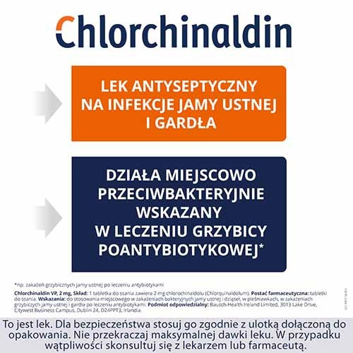CHLORCHINALDIN VP 2 mg x 20 tabletek do ssania