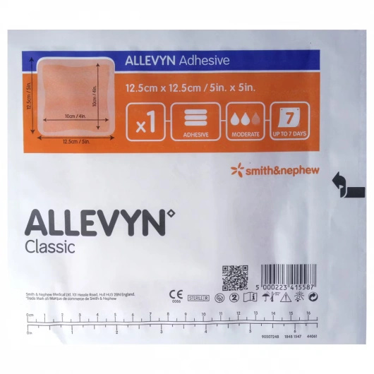 Allevyn Adhesive 12,5 x 12,5 cm Opatrunek piankowy, 1 sztuka