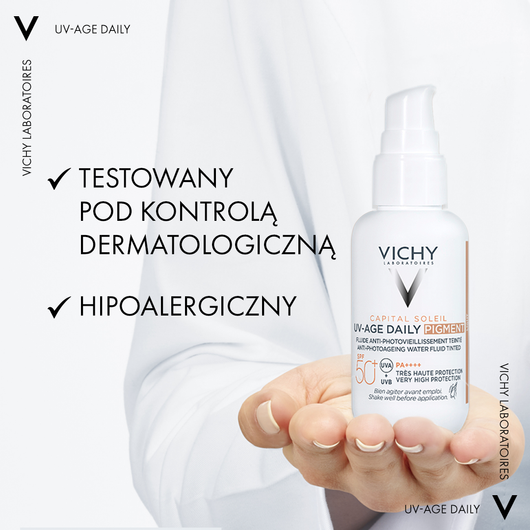 VICHY Capital Soleil Koloryzujący fluid przeciw fotostarzeniu się skóry SPF50+, 40ml