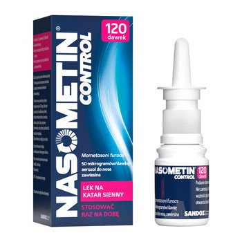 Nasometin Control 50 μg/dawkę, aerozol do nosa, 120 dawek