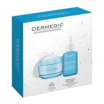 DERMEDIC HYDRAIN 3 HIALURO Zestaw: Krem-żel ultranawilżający 50 ml + Serum nawadniające 30 ml