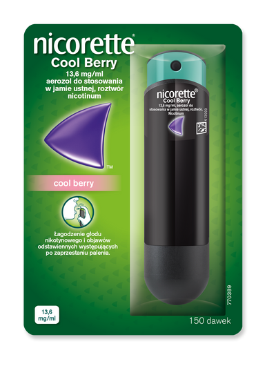 Nicorette Cool Berry 13,6 mg/ml, 150 dawek