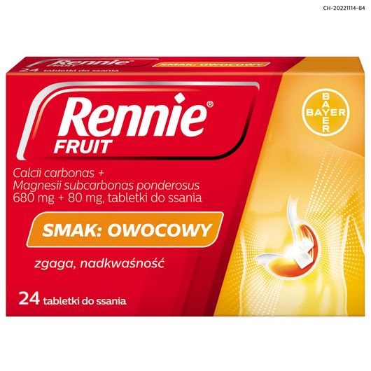 Rennie Fruit, 24 tabletki