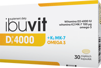 Ibuvit D3 4000 + K2 MK-7 Omega 3, 30 kapsułek
