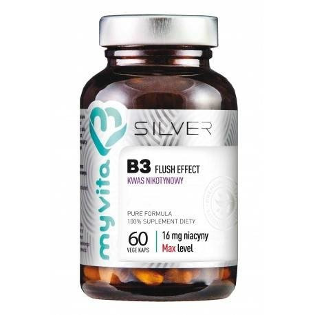 MYVITA SILVER WITAMINA B3 KWAS NIKOTYNOWY x 60 kapsułek
