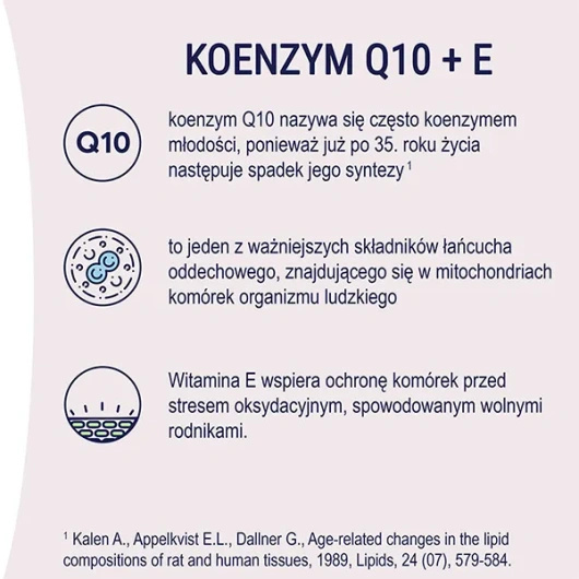 Naturell Koenzym Q10 + E, 120 kapsułek