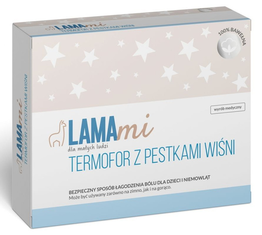 LAMAmi Termofor z pestkami wiśni