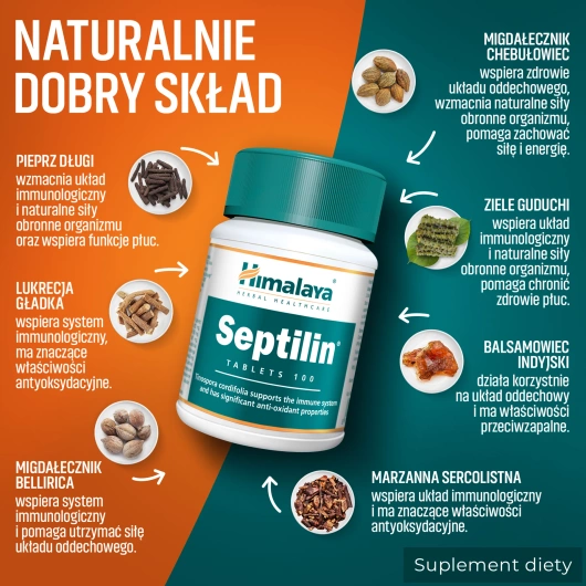 Himalaya Septilin, 100 tabletek