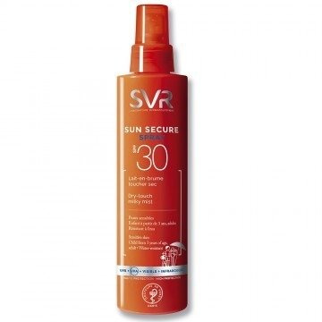 SVR SUN SECURE SPRAY Szybko wchłaniające się mleczko w mgiełce SPF30, 200ml