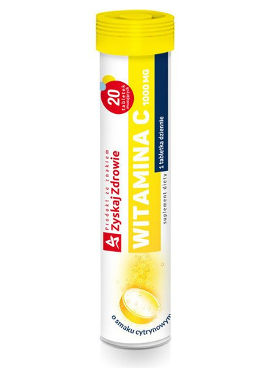 WITAMINA C 1000 mg Zyskaj Zdrowie, 20 tabletek musujących