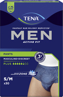 TENA Men Active Fit Pants Plus S/M Bielizna chłonna, 30 sztuk