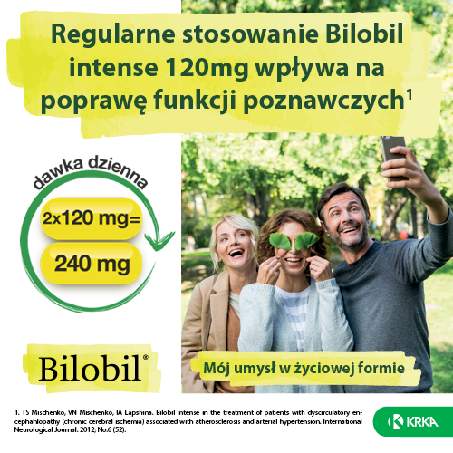 Bilobil intense 120 mg, 60 kapsułek