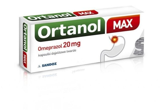 Ortanol Max 20 mg, 14 kapsułek