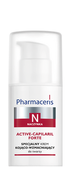 PHARMACERIS N ACTIVE-CAPILARIL FORTE Specjalny krem kojąco-wzmacniający do twarzy, 30ml