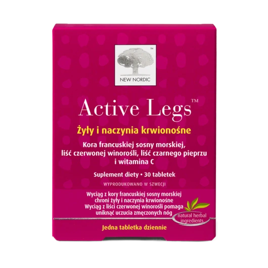 Active Legs Żyły i naczynia krwionośne, 30 tabletek