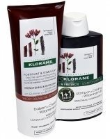 KLORANE CHININA Szampon 400ml + Balsam 200ml