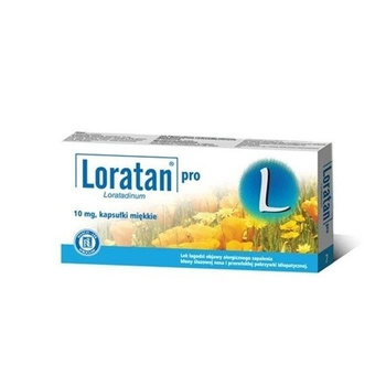 LORATAN PRO 10 mg x 10 kapsułek miękkich