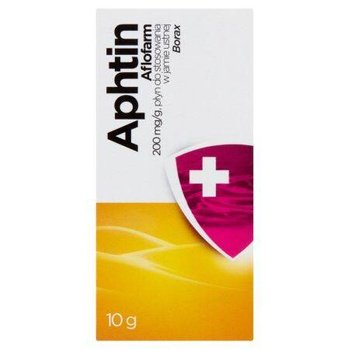 Aphtin Aflofarm płyn do stosowania w jamie ustnej 0,2g/g x 10g