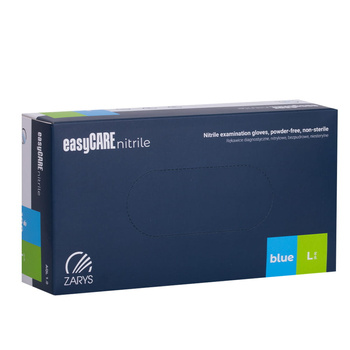 EasyCare nitrile Niebieskie rękawiczki nitrylowe Rozmiar L, 100 sztuk